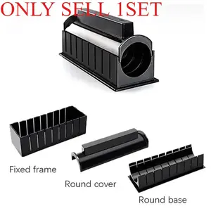 3Pcs/Set Japanese Sushi Maker 2 Shapes Sushi Making Kit Roll Rice Mold DIY Kitchen Utensil Sushi Tools Sushi Press Kitchen Gadgets Accessories New