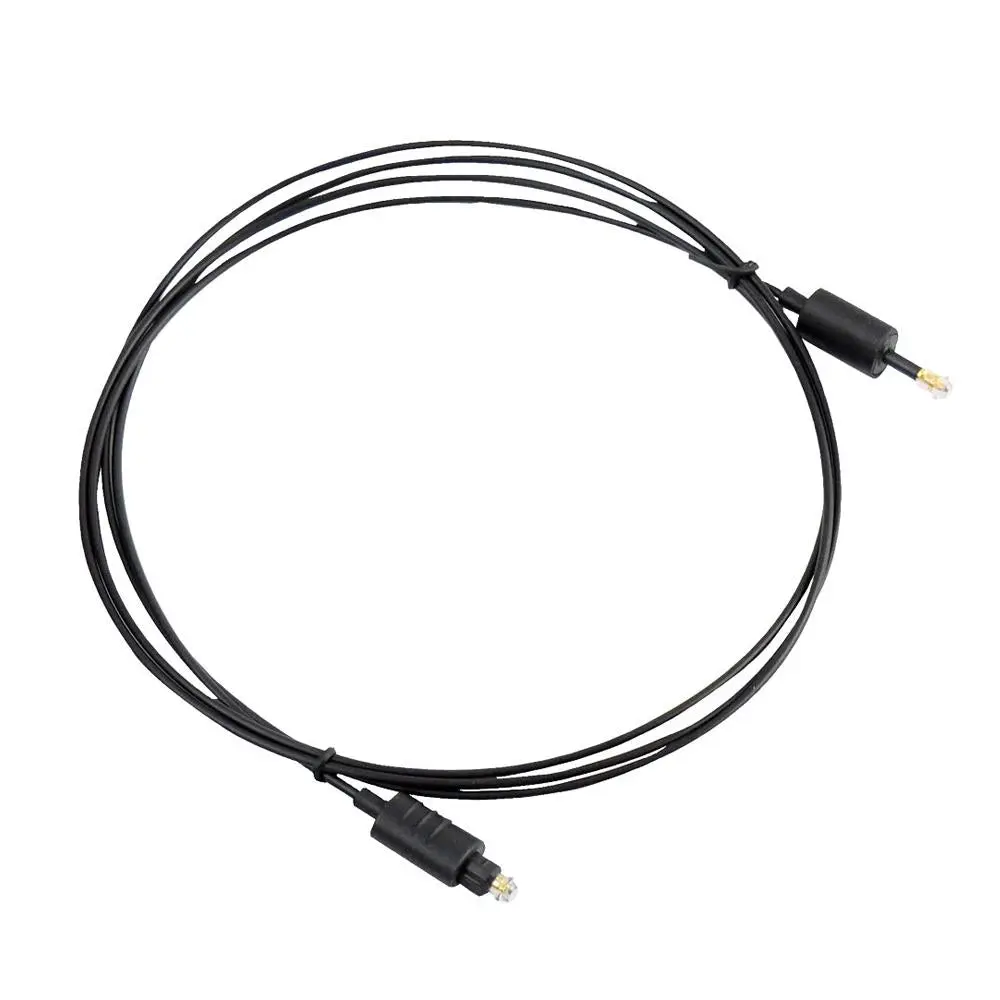 6ft Optical Audio Cable - MPPA Core for Low Distortion, PVC Build, Rubber Grip, Precision Polished Optical Terminations, Immune to All Forms of EMI/RFI, Easy Installation, Receiver Protector (Audio & Video Accessory)