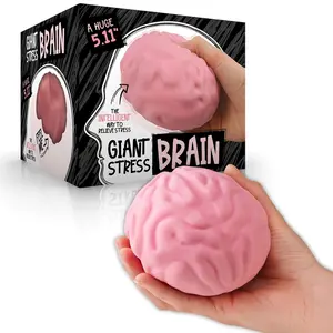 Boxer Gifts - Giant Stress Brain - Squishy Squeeze Ball Stress Relief Toy