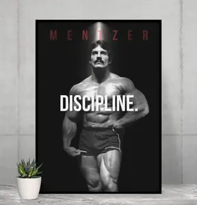Mike Mentzer Poster, Bodybuilding Poster, Sports Poster, Motivational Poster, Gym Decor, Fitness Poster, Man Cave Art, Gift For Him Decoration Ornaments Room Wall
