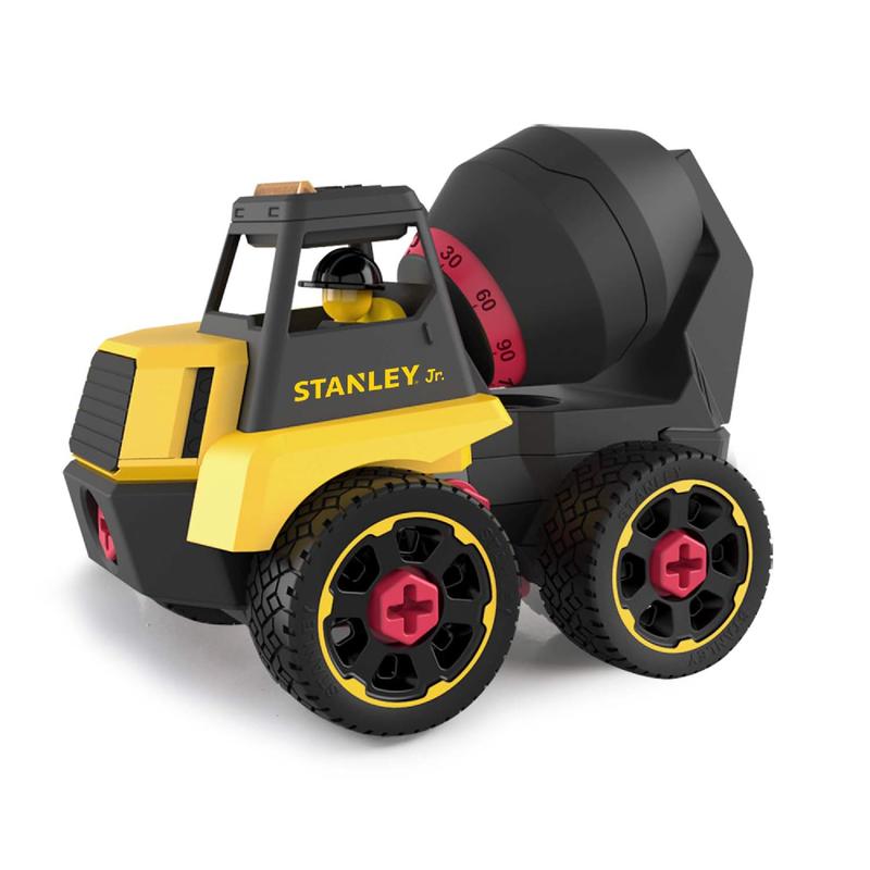 Stanley Jr Take Apart Cement Mixer Kit for Kids 23 PCS STEM Toy with Tools and Instructions for Ages 3+ Years Educational Construction Equipment