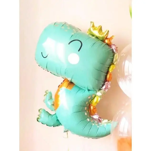 Cute T-Rex Dinosaur Foil Balloon - Perfect for Children's Parties, Baby Showers, and Dino-Themed Events