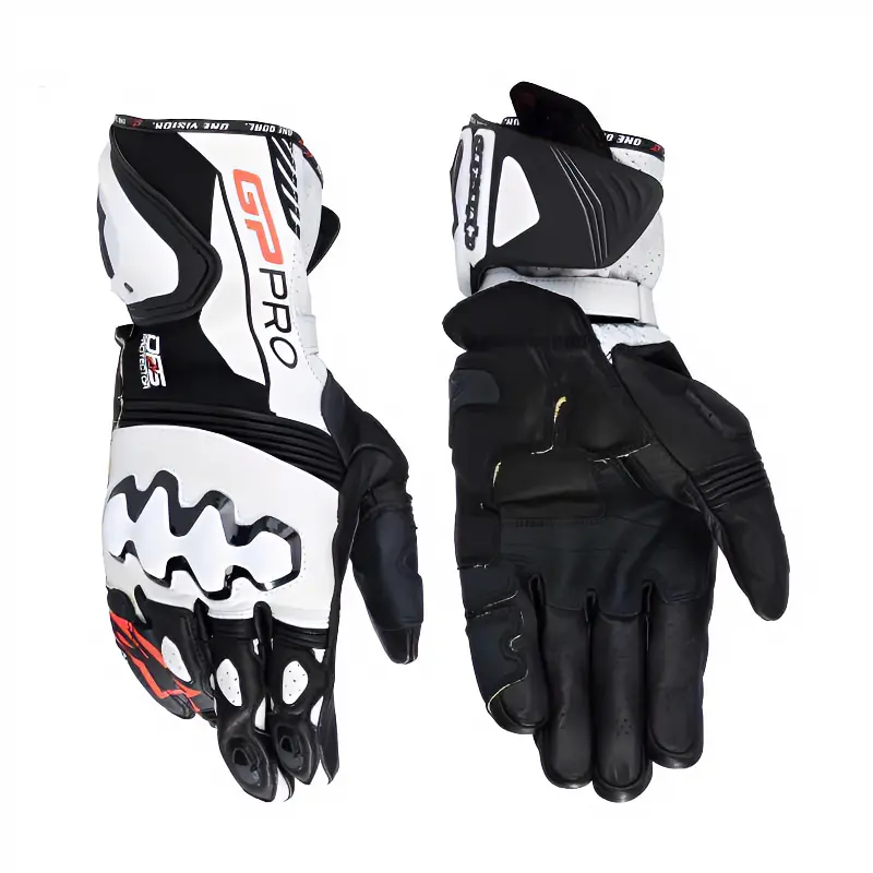 Motorcycle Gloves, Full Finger Protective Anti-Slip Breathable Riding Gloves for Men Women, All-Season Street & Road Riding