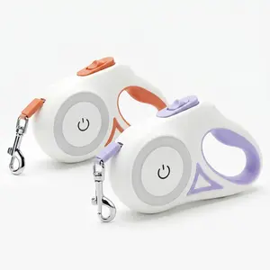Pawzseek LED Retractable Dog Leash for WalkingAutomatic Extendable Leash for Small Medium Dogs up to 110 Lbs