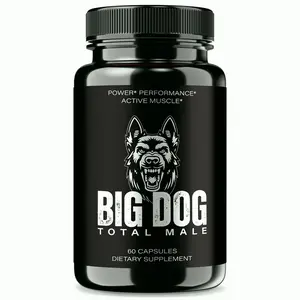 Big Dog Total Male Pills, Advanced Health Support Formula for Men 60ct Healthcare Vitamin Supplement Fitness Dietary