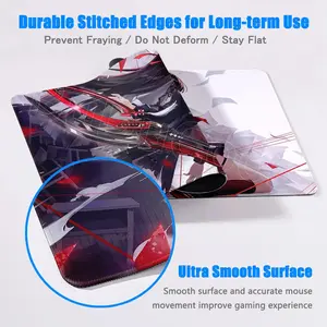 Chisa Wuthering Waves Anime Anti-Scratch Mouse Pad, XXL Gaming Desk Mat with Smooth Rubber Surface, Non-Slip Base, Extended Keyboard Mousepad for PC Office Use, Ideal Gift, Anti-Scratch Mouse Pads
