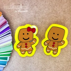 Gingerbread Girl and Boy Cookie Cutter