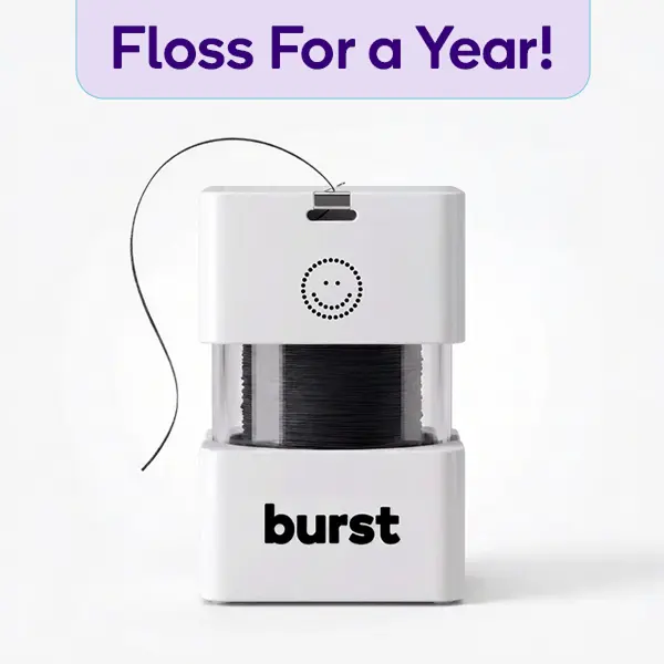 Floss For a Year Bundle -Big Floss Dispenser & Floss Refill- 273 Yards, XL Size, Expanding Floss for Superior Plaque Removal, Mint Eucalyptus Aroma, Vegan & Cruelty-Free