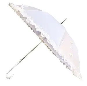 White Special Event Foldable Handheld Mini Pocket Portable Umbrella, Foldable Handheld Umbrellas, Mini Umbrellas