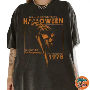 Halloween 1978 Michael Myers Shirt, Horror Movie Shirt, John Carpenter Shirt, Horror Slasher Movie Franchise Shirts, Cotton Unisex T-Shirt, Crew Neck, Size S- 3XL, Menswear Top, Womenswear Top Underwear Streetwear