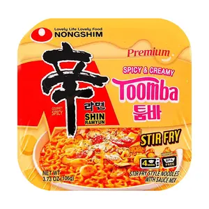 NONGSHIM SHIN Ramyeon Toomba Spicy Cheese Cream Noodles 106g - Trending Flavor, Chef Edward Lee's Favorite!