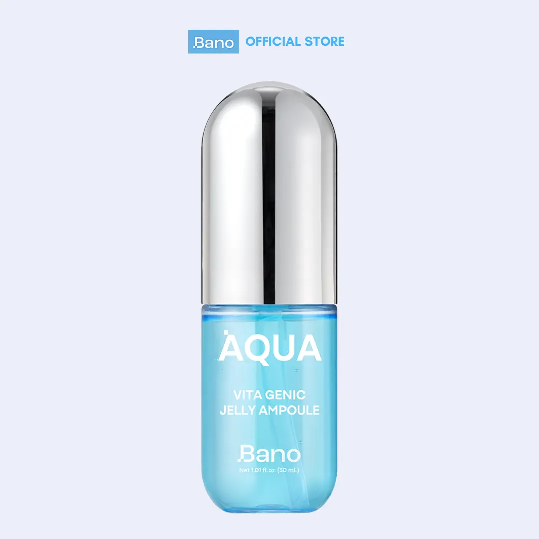 Bano Vita Genic Jelly Aqua Ampoule – Hydration, Radiance & Clarity Clare for Dewy, Juicy Skin, 1 FL OZ / 30 ML