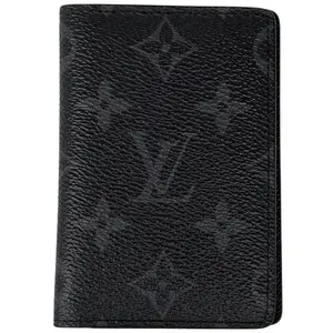 Pre-owned Louis Vuitton PVC Clutches & Wristlets Monogram Eclipse Pocket Organizer NM Wallat 4000018266630