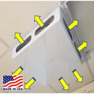 4-Sided Air Diverter with Magnet Install With Safety Clips
