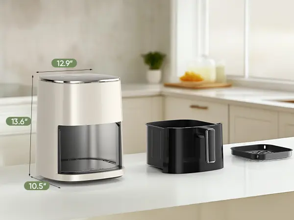 Sweetcrispy 12-in-1 Multi-Function Air Fryer Kitchen Appliance - 6.34 QT for 6, Digital Panel, Compact, Simple to Use Fryers, Oil Reduction, Dishwasher Safe Parts, Smart Kitchen, Roast, Crisp, Reheat, Dehydrate Snacks, Includes 20 Healthy Recipes Sweetcrispy 12-in-1 Multi-Function Air Fryer Kitchen Appliance - 6.34 QT for 6, Digital Panel, Compact, Simple to Use Fryers, Oil Reduction, Dishwasher Safe Parts, Smart Kitchen, Roast, Crisp, Reheat, Dehydrate Snacks, Includes 20 Healthy Recipes
