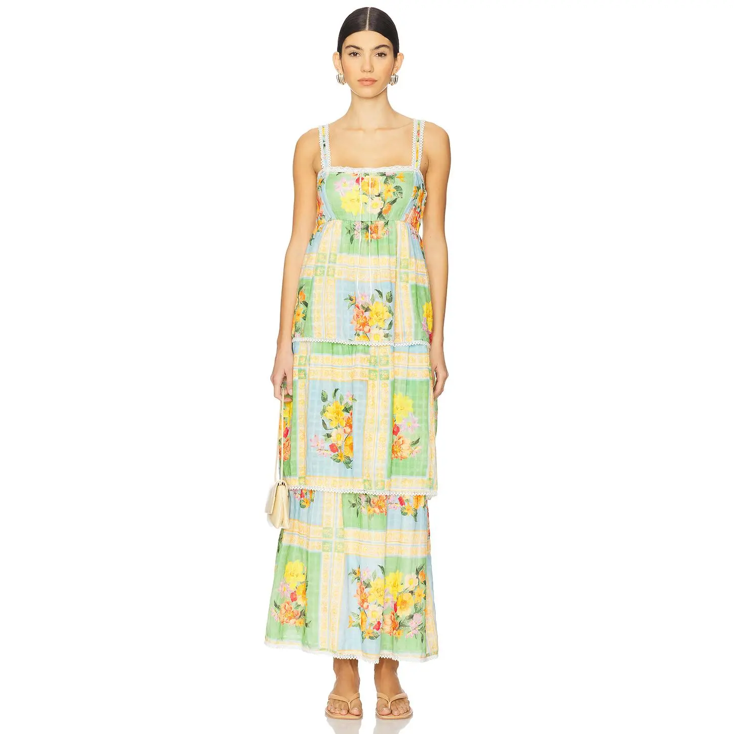 Show Me Your Mumu Peyton Midi Dress in Country Bouquet