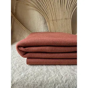 Organic Cotton 2x1 Rib Knit Tawny