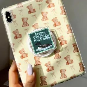 Stupid Canadian Wolf Bird Kindle Grip, Heated Rivalry Phone Accessory, Hockey Kindle Holder, Gift For Her