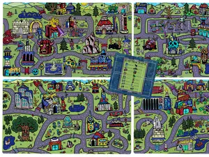 My Town Table Top Collection!  - 4 Premium Stitched TCG Playmats and Command Zone Key from Jesse Jacobellis