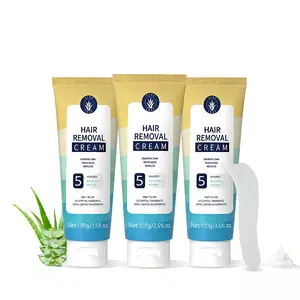 Body Hair Removal Cream - Gentle Formula - 100ml - Includes Scraper, Non-Contact Application, Soothing & Nourishing Effect, Suitable for Men and Women