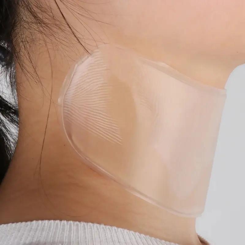 Hydrating Silicone Neck Wrinkle Patches Clear Reusable Neck Mask For Moisturizing Dry Skin Care Routine