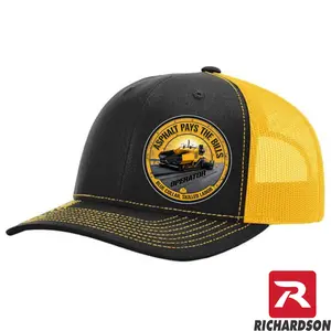 Asphalt Pays the Bills Richardson 112 Snapback Hat G Mesh Trucker Cap Cotton Adjustable Fit