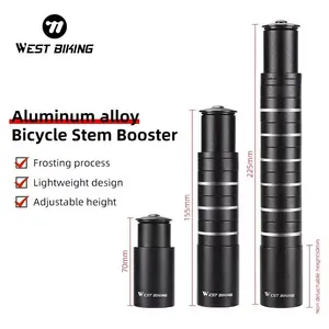 WEST BIKING Bicycle Stem Booster Lightweight Design Adjustable Heigh Double Screw Aluminum Alloy Bike Accessories Bike Parts