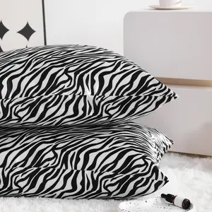 2 Pack Luxurious Glossy Satin Pillowcases, Gentle on Hair and Skin Pillow Cases with Envelope Closure‎