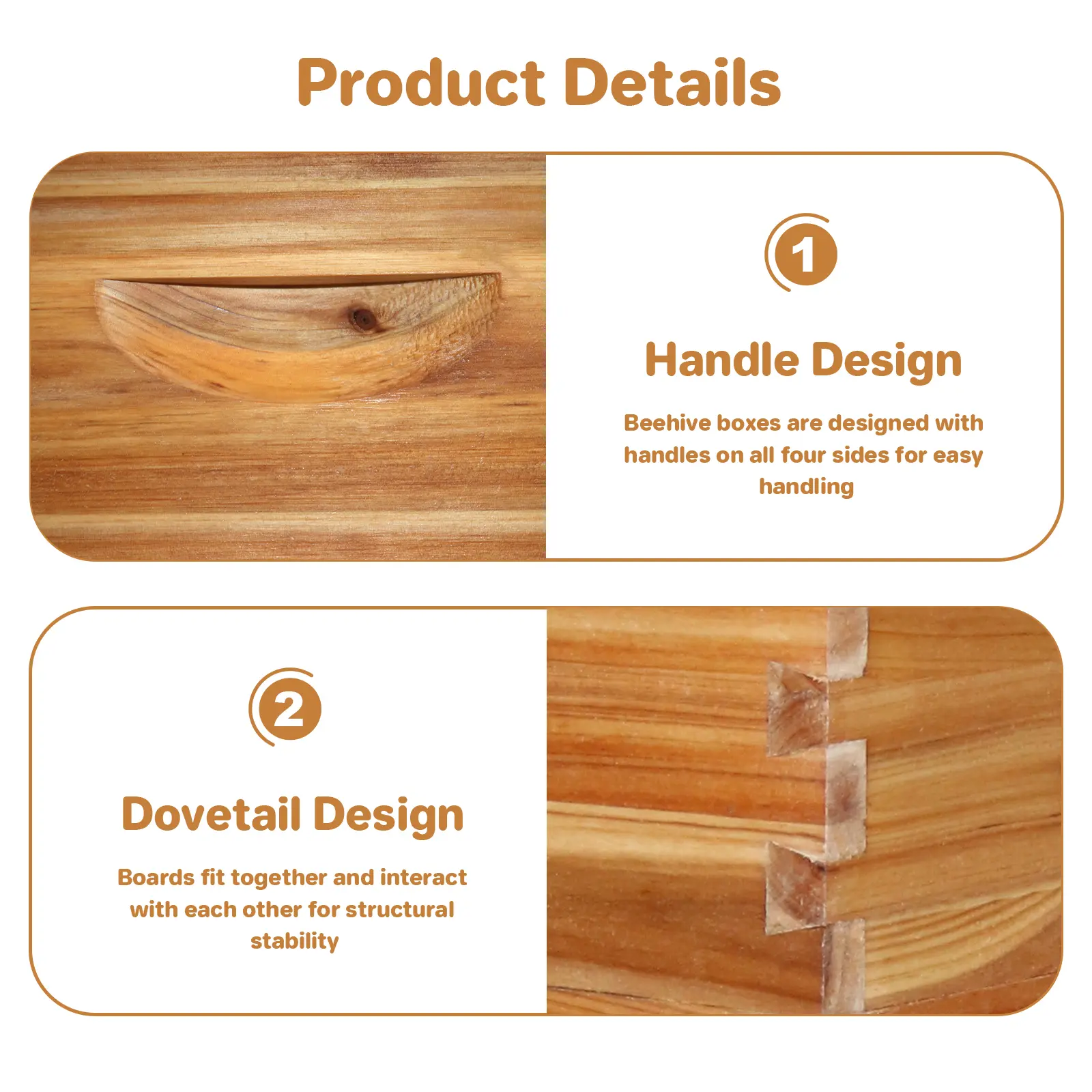 Garvee Durable Cedarwood Langstroth 10-Frame Medium Super Beehive Kit – Dovetail Joints, 100% Beeswax Coated, Pre-Drilled, Waterproof, Easy Assembly – Includes Frames & Wax Foundations – Ideal for Beginners and Professionals