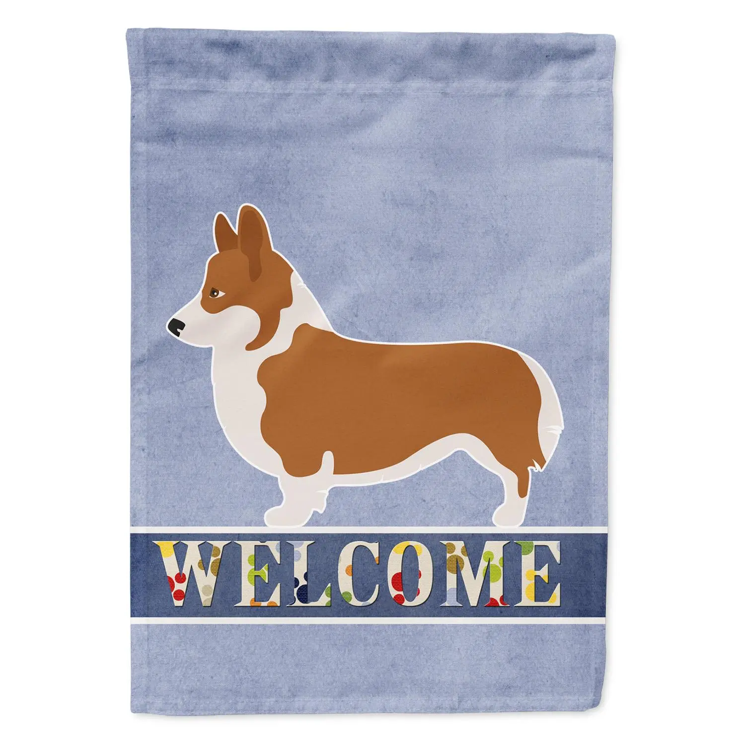 Pembroke Welsh Corgi Welcome Garden Flag Mailbox Decorative Yard Banner Outside Patio Artwork for Flower Beds, Garden Size, Multicolor