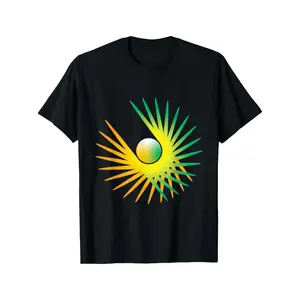 Abstract Pattern Circular Fragment Bird Shape Array Logo Gradient Humorous T-Shirt for Men, Novelty Pattern, Soft Cotton, Fashion Casual T-Shirt, Suitable for Weekend Leisure and Daily Outings, Men's Gift, Dad's Gift, Made in USA 200g Casual Short-Sleeve