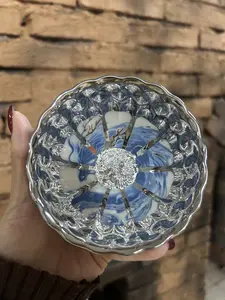 Silver Night Glow Blue-White Dragon Teacup - Intricate Design, High-Quality Materials, Versatile for Special Occasions, Unique Gift for Tea Lovers