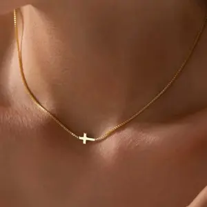 Faith 18K Gold Plated Cross Necklace