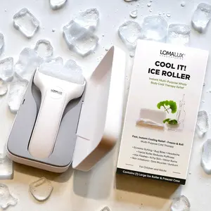 Loma Lux Cool It! Facial Ice Roller - Soothing Daily Skincare Therapy Tool with Handy Freezer Case