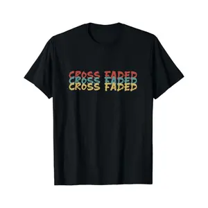 Cross faded t-shirt, Retro Oversized Cotton Graphic Tee, vintage surf wear, t shirt graphic tee, custom t shirt