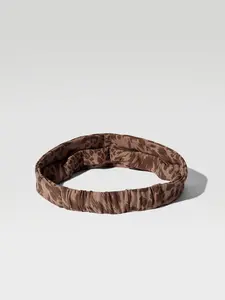 GLOWMODE FeatherFit-Air Brown Leopard Work It Sweat-Absorbent Training Headband Gym