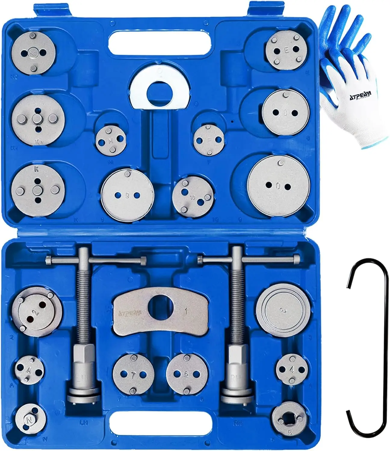 24 count  Caliper Compression Tool, Heavy Duty Caliper Compressor Kit,  Spreading Tool