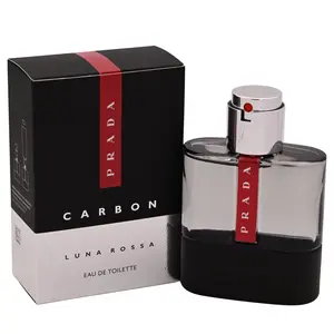PRADA Carbon Luna Rossa Men's Cologne - EDT Type, 1.6 oz, Pepper Top Notes, Lavender Base Notes, New in Box, Spray-On Men's Fragrance, Luxurious Men's Fragrance