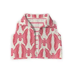Chase Firebird Sand / Fuchsia Quilted Cate Vest