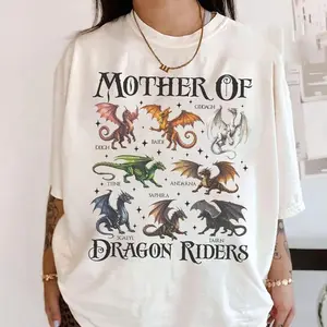 Fourth Wing Mother Of Dragon Riders Shirt Tairn & Andarna TShirt, Basgiath War College Tee, Dragon Rider Onyx Storm, Gift for Reader