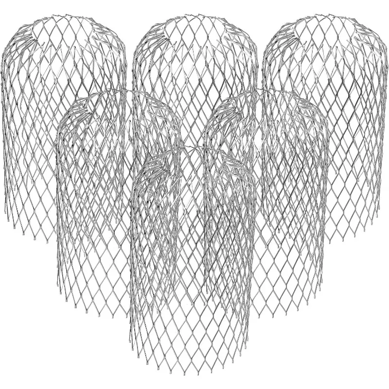 Gutter Downsport Guard 3 Inch: 6 Pack Expandable Aluminium Filter Strainer, Leaf Filter Gutter Strainer Gutter Downspout Protectors, Stops Blockage from Leaves and Debris