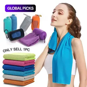 Quick Drying Sports Towel, 1 Count Cold Sports Towel, LINGPENG Fitness Cool Towel, Breathable Cool Towel for Yoga, Golf, Gym, Camping, Running, Microfiber Towel, Soft Absorbent Towel #GLOBAL PICKS