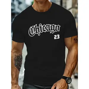 Chicano 23 Urban Print Mens Black Tshirt 100% Cotton Crewneck Short Sleeve Streetwear Top for Summer Cultural Pride Daily Style Menswear Breathable Classic Tee