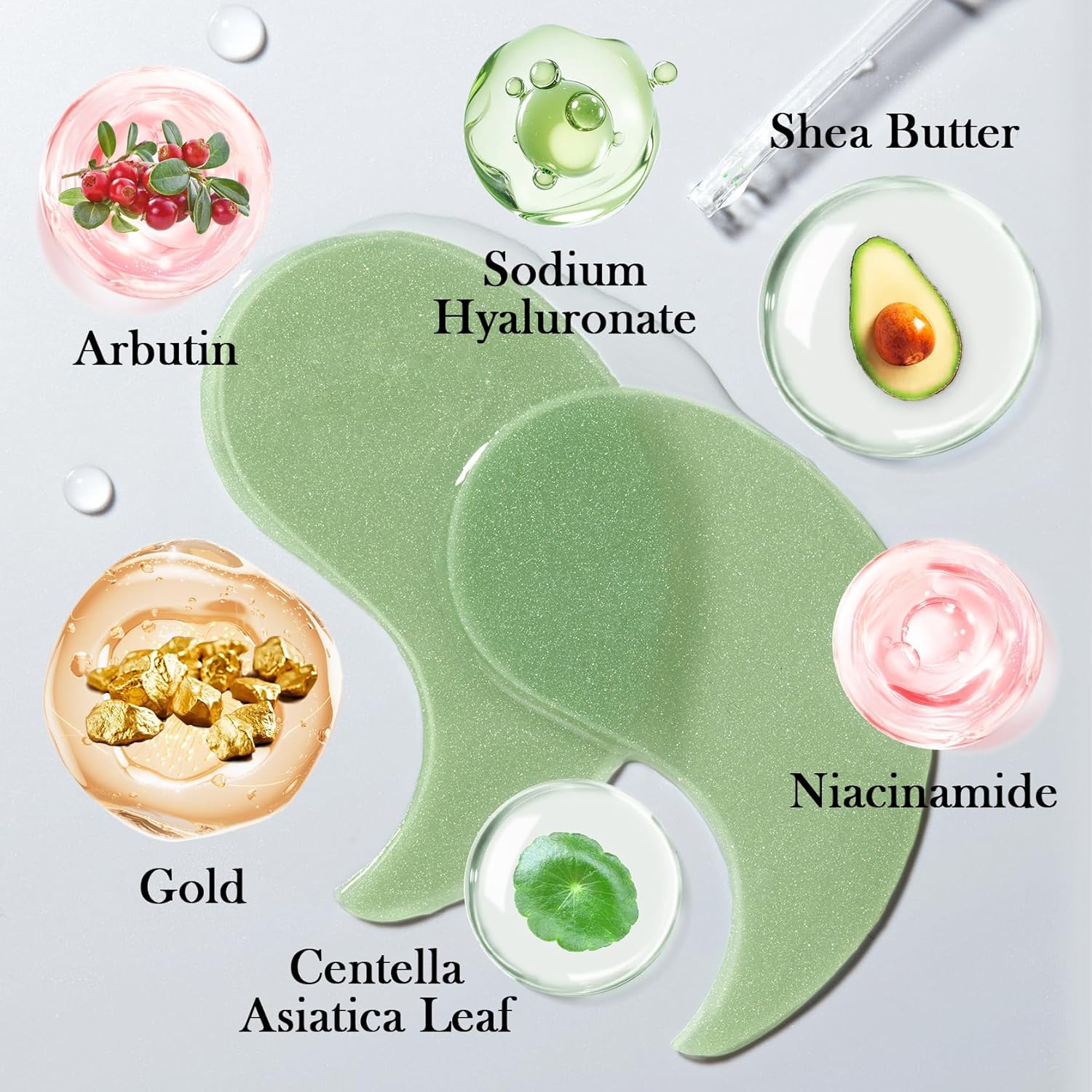 Avocado Moisturizing Collagen Eye bagMask,60pcs/set Under Eye Mask, Eye Care Product for Dark Eye Bags, Skin Care  Gift Moisturizer Hydrating Comfort-Mother's Day Gift gua sha