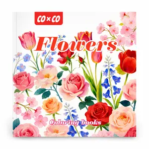 Best-selling therapeutic flower coloring book! An adult stress-relief tool. The lines are extremely fine and easy to color. Once you finish coloring, you'll instantly become a master of floral art. book