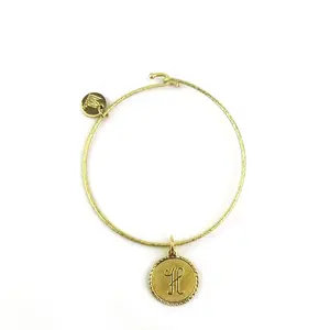 Moon & Lola Nora Bangle - Dress up or down in Gold or Silver with Smooth Finish and Unique Closure