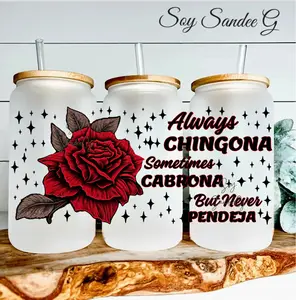 Always Chingona - Brown UVDTF Wrap for cups/hard surfaces Sticker