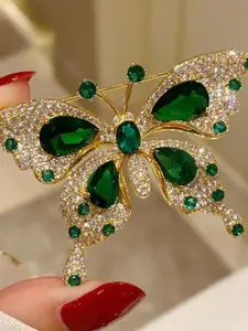 Vintage Butterfly Design Brooch, Elegant Brooch for Women, Fashion Accessories Jewelry for Party, Daily Clothing Decor, Trendy All-match & Exquisite Brooch for Birthday Gift, Jewellery