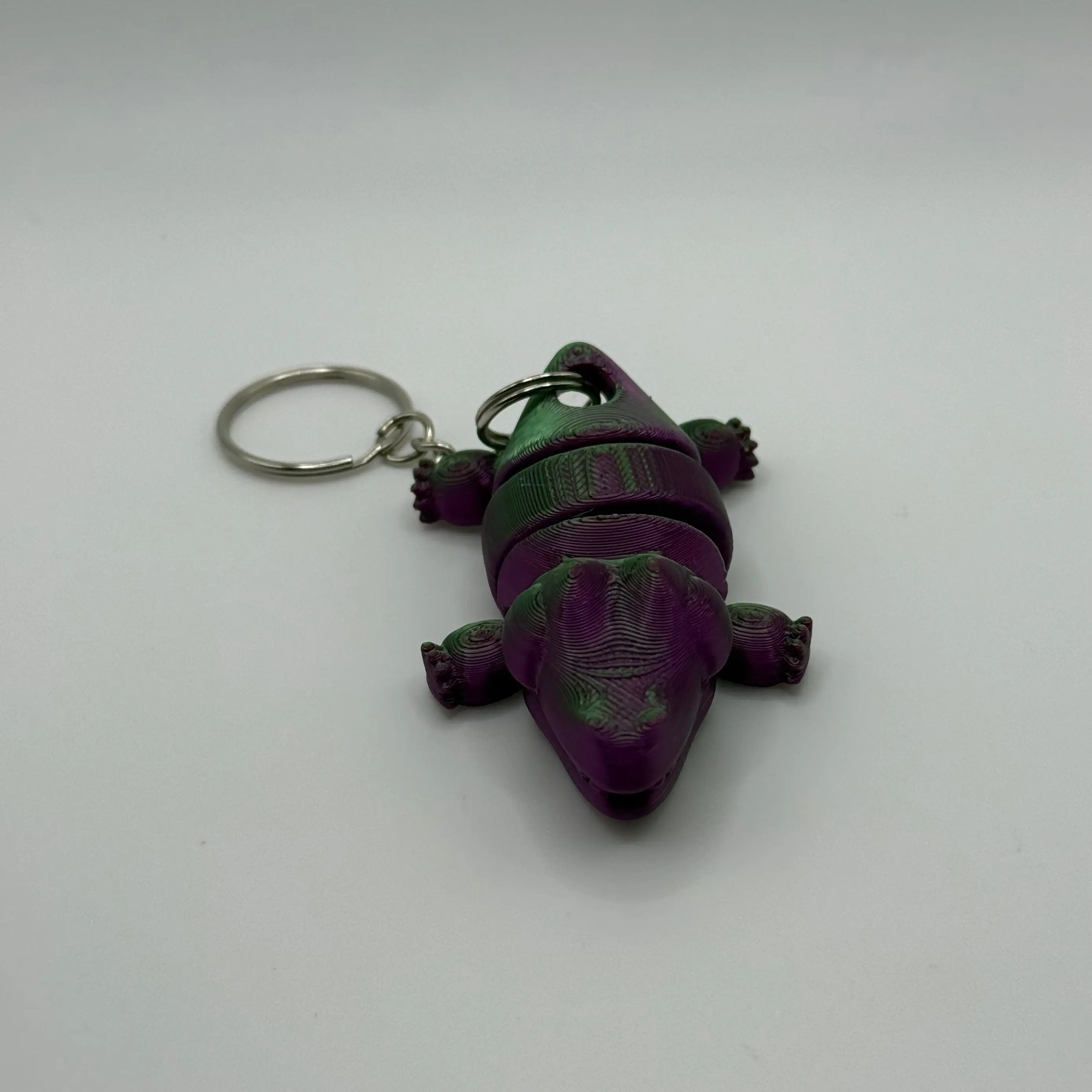 Multicolored Alligator Keychain