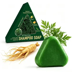 Anti hair loss shampoo, containing DHT inhibitors such as Usman grass Polygonum multiflorum, ginseng, and tea tree oil, to strengthen hair roots,